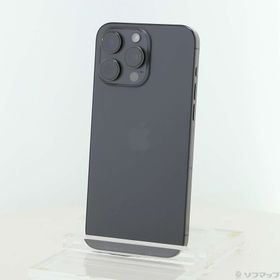 (中古)Apple iPhone15 Pro Max 256GB ブラックチタニウム MU6P3J/A SIMフリー(349-ud)