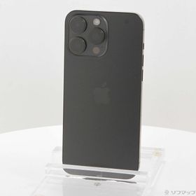 (中古)Apple iPhone15 Pro Max 256GB ブラックチタニウム MU6P3J/A SIMフリー(377-ud)