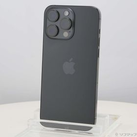 (中古)Apple iPhone15 Pro Max 256GB ブラックチタニウム MU6P3J/A SIMフリー(276-ud)