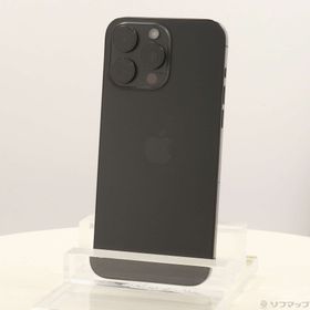 (中古)Apple iPhone15 Pro Max 256GB ブラックチタニウム MU6P3J/A SIMフリー(251-ud)