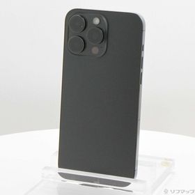 (中古)Apple iPhone15 Pro Max 256GB ブラックチタニウム MU6P3J/A SIMフリー(196-ud)