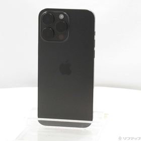 (中古)Apple iPhone15 Pro Max 256GB ブラックチタニウム MU6P3J/A SIMフリー(295-ud)