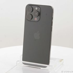 (中古)Apple iPhone15 Pro Max 256GB ブラックチタニウム MU6P3J/A SIMフリー(305-ud)