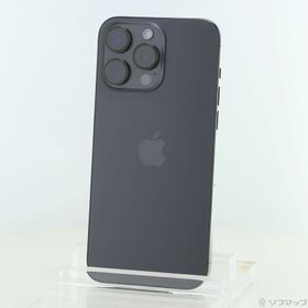 (中古)Apple iPhone15 Pro Max 256GB ブラックチタニウム MU6P3J/A SIMフリー(368-ud)