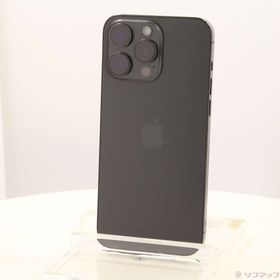 (中古)Apple iPhone15 Pro Max 256GB ブラックチタニウム MU6P3J/A SIMフリー(377-ud)
