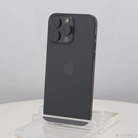 (中古)Apple iPhone15 Pro Max 256GB ブラックチタニウム MU6P3J/A SIMフリー(295-ud)