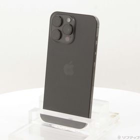 (中古)Apple iPhone15 Pro Max 256GB ブラックチタニウム MU6P3J/A SIMフリー(276-ud)