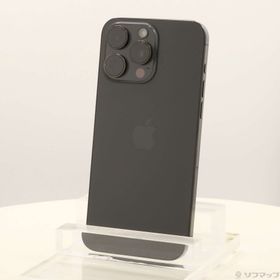 (中古)Apple iPhone15 Pro Max 256GB ブラックチタニウム MU6P3J/A SIMフリー(348-ud)