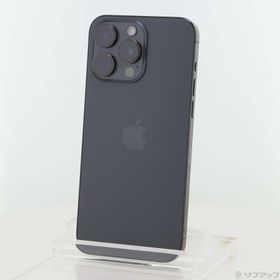 (中古)Apple iPhone15 Pro Max 256GB ブラックチタニウム MU6P3J/A SIMフリー(349-ud)