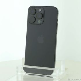 (中古)Apple iPhone15 Pro Max 256GB ブラックチタニウム MU6P3J/A SIMフリー(305-ud)