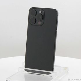 (中古)Apple iPhone15 Pro Max 256GB ブラックチタニウム MU6P3J/A SIMフリー(305-ud)