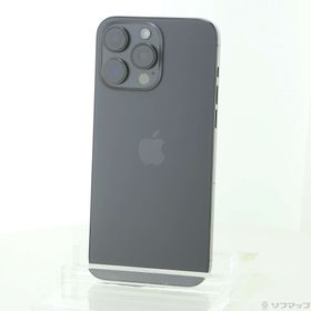 (中古)Apple iPhone15 Pro Max 256GB ブラックチタニウム MU6P3J/A SIMフリー(276-ud)