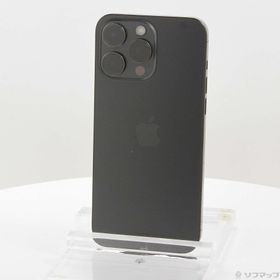 (中古)Apple iPhone15 Pro Max 256GB ブラックチタニウム MU6P3J/A SIMフリー(377-ud)