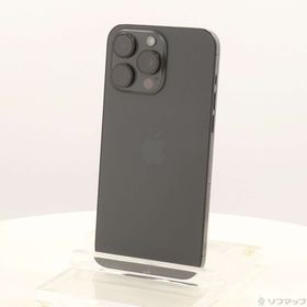 (中古)Apple iPhone15 Pro Max 256GB ブラックチタニウム MU6P3J/A SIMフリー(258-ud)