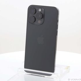 (中古)Apple iPhone15 Pro Max 256GB ブラックチタニウム MU6P3J/A SIMフリー(297-ud)