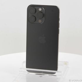 (中古)Apple iPhone15 Pro Max 256GB ブラックチタニウム MU6P3J/A SIMフリー(377-ud)