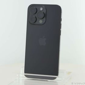 (中古)Apple iPhone15 Pro Max 256GB ブラックチタニウム MU6P3J/A SIMフリー(349-ud)