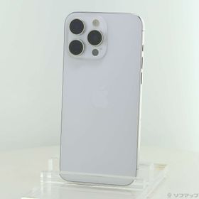 (中古)Apple iPhone15 Pro Max 256GB ホワイトチタニウム MU6Q3J/A SIMフリー(348-ud)