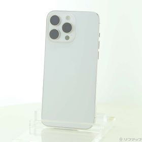 (中古)Apple iPhone15 Pro Max 256GB ホワイトチタニウム MU6Q3J/A SIMフリー(305-ud)