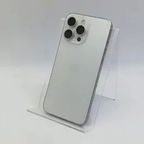 【中古】【赤ロム保証あり】Apple 楽天モバイル 【SIMフリー】 iPhone 15 Pro Max 256GB ホワイトチタニウム MU6Q3J/A【川越クレアモール
