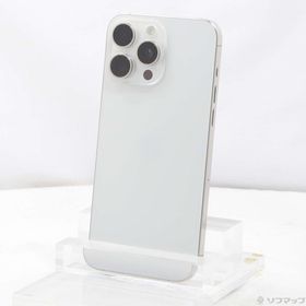 (中古)Apple iPhone15 Pro Max 256GB ホワイトチタニウム MU6Q3J/A SIMフリー(276-ud)