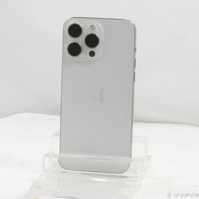 (中古)Apple iPhone15 Pro Max 256GB ホワイトチタニウム MU6Q3J/A SIMフリー(377-ud)