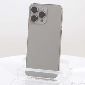 (中古)Apple iPhone15 Pro Max 256GB ナチュラルチタニウム MU6R3J/A SIMフリー(305-ud)