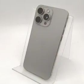 【中古】Apple SoftBank 【SIMフリー】 iPhone 15 Pro Max 256GB ナチュラルチタニウム MU6R3J/A【広島本通】保証期間１ヶ月【ランクB】