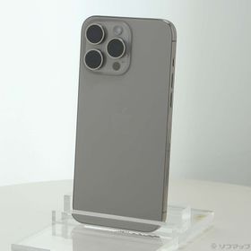 (中古)Apple iPhone15 Pro Max 256GB ナチュラルチタニウム MU6R3J/A SIMフリー(198-ud)