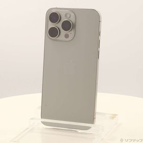 (中古)Apple iPhone15 Pro Max 256GB ナチュラルチタニウム MU6R3J/A SIMフリー(348-ud)
