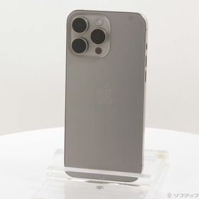 (中古)Apple iPhone15 Pro Max 256GB ナチュラルチタニウム MU6R3J/A SIMフリー(377-ud)