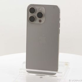 (中古)Apple iPhone15 Pro Max 256GB ナチュラルチタニウム MU6R3J/A SIMフリー(377-ud)
