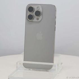 (中古)Apple iPhone15 Pro Max 256GB ナチュラルチタニウム MU6R3J/A SIMフリー(377-ud)