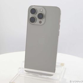 (中古)Apple iPhone15 Pro Max 256GB ナチュラルチタニウム MU6R3J/A SIMフリー(258-ud)