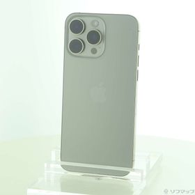(中古)Apple iPhone15 Pro Max 256GB ナチュラルチタニウム MU6R3J/A SIMフリー(377-ud)