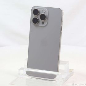(中古)Apple iPhone15 Pro Max 256GB ナチュラルチタニウム MU6R3J/A SIMフリー(258-ud)