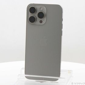 (中古)Apple iPhone15 Pro Max 256GB ナチュラルチタニウム MU6R3J/A SIMフリー(349-ud)