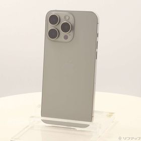 (中古)Apple iPhone15 Pro Max 256GB ナチュラルチタニウム MU6R3J/A SIMフリー(258-ud)