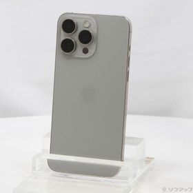 (中古)Apple iPhone15 Pro Max 256GB ナチュラルチタニウム MU6R3J/A SIMフリー(258-ud)