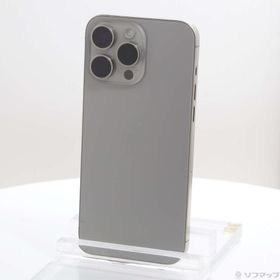 (中古)Apple iPhone15 Pro Max 256GB ナチュラルチタニウム MU6R3J/A SIMフリー(262-ud)