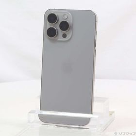 (中古)Apple iPhone15 Pro Max 256GB ナチュラルチタニウム MU6R3J/A SIMフリー(269-ud)