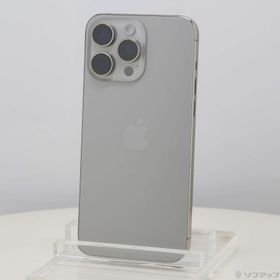 (中古)Apple iPhone15 Pro Max 256GB ナチュラルチタニウム MU6R3J/A SIMフリー(258-ud)