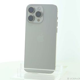 (中古)Apple iPhone15 Pro Max 256GB ナチュラルチタニウム MU6R3J/A SIMフリー(348-ud)