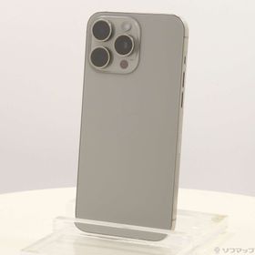 (中古)Apple iPhone15 Pro Max 256GB ナチュラルチタニウム MU6R3J/A SIMフリー(276-ud)