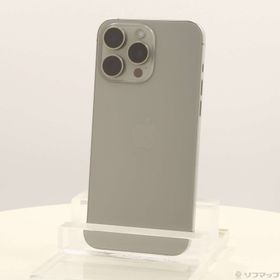 (中古)Apple iPhone15 Pro Max 256GB ナチュラルチタニウム MU6R3J/A SIMフリー(251-ud)