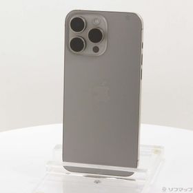 (中古)Apple iPhone15 Pro Max 256GB ナチュラルチタニウム MU6R3J/A SIMフリー(377-ud)