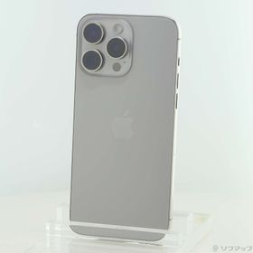 (中古)Apple iPhone15 Pro Max 256GB ナチュラルチタニウム MU6R3J/A SIMフリー(349-ud)