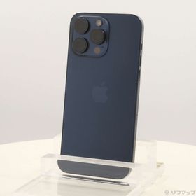 (中古)Apple iPhone15 Pro Max 256GB ブルーチタニウム MU6T3J/A SIMフリー(348-ud)