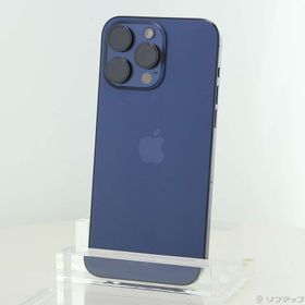 (中古)Apple iPhone15 Pro Max 256GB ブルーチタニウム MU6T3J/A SIMフリー(349-ud)