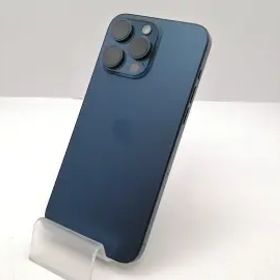 【中古】Apple docomo 【SIMフリー】 iPhone 15 Pro Max 256GB ブルーチタニウム MU6T3J/A【新宿東口】保証期間１ヶ月【ランクC】